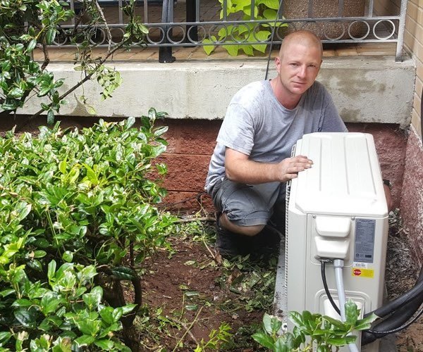 Ductless mini-split installation