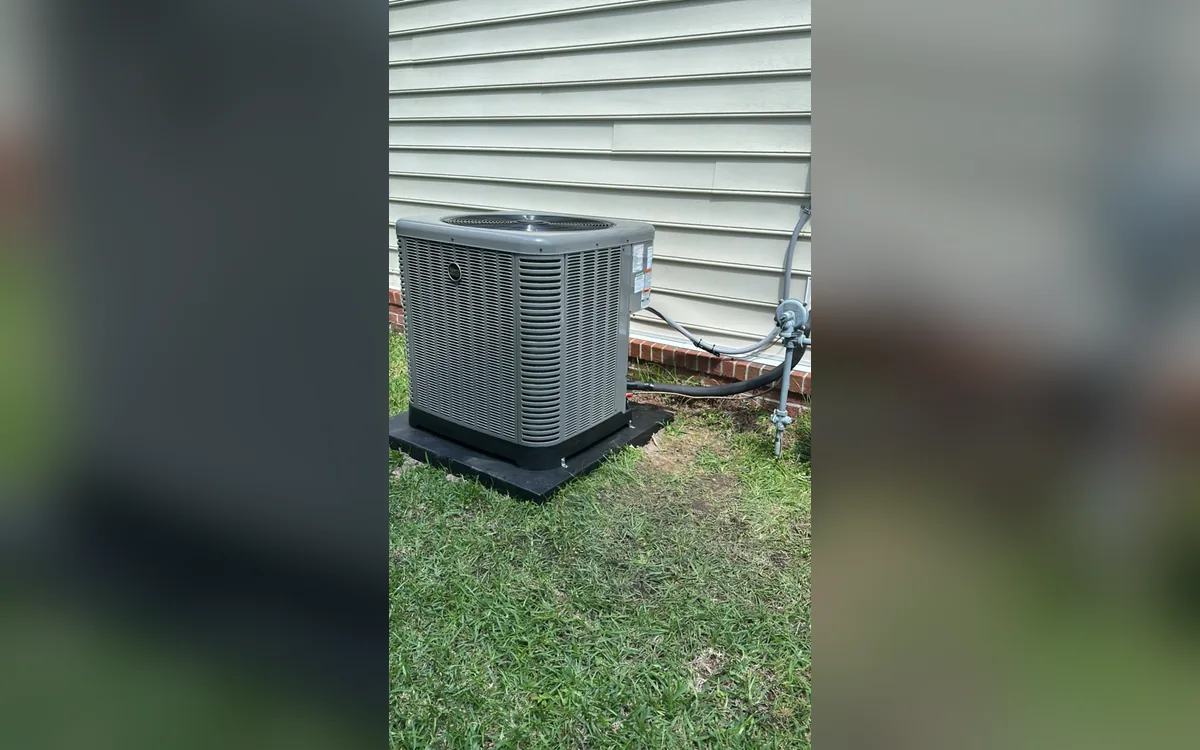 Heat pump condensing unit installation in James Island, SC