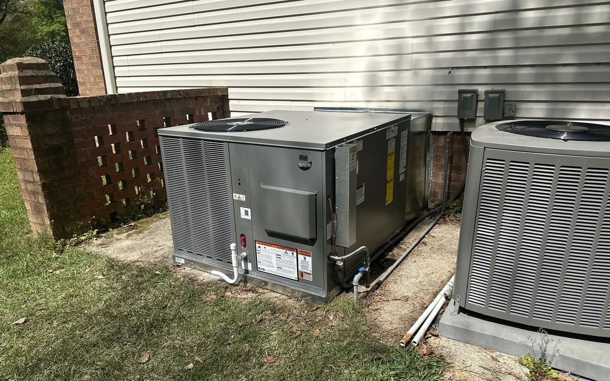 HVAC package unit installation in North Charleston, SC