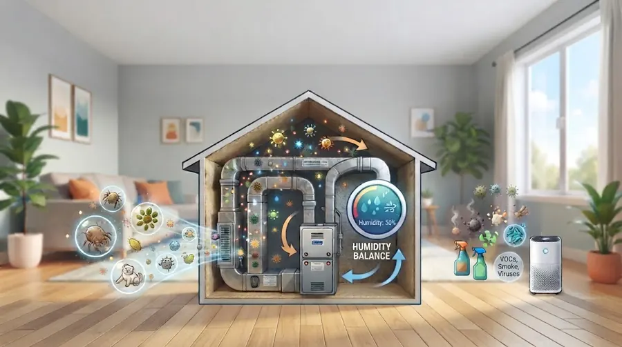 Indoor Air Quality 101: Allergens, Humidity, and What Your HVAC System Can (and Can't) Fix