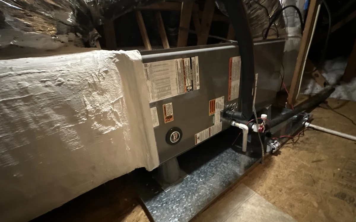 Zoned heat pump air handler installation in Hanahan, SC